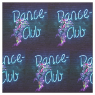 Tissu Dance Club Neon Signal Fabric