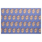Tissu Dancing Pig Antique Cute Danseuse (Fat Quarter)