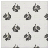 Tissu Dancing Scottish Terrier (Échantillon)