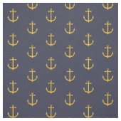 Tissu d'ancre doré et marine (Échantillon)