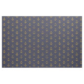 Tissu d'ancre doré et marine (Fat Quarter)