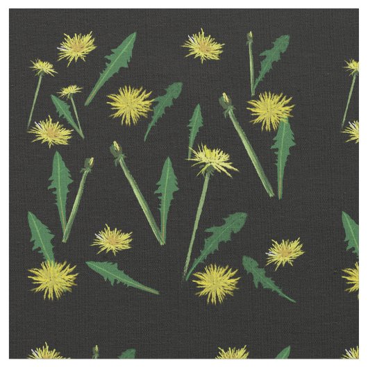 Tissu Dandelions Spring art (Fermer)