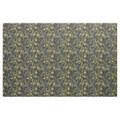 Tissu Dandelions, vert, jaune et noir (Fat Quarter)