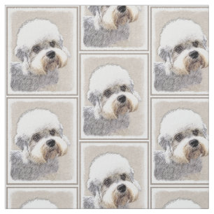 Tissu Dandie Dinmont Terrier Peinture Chien Art original