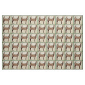 Tissu d'âne et de hibou de plaid (Fat Quarter)