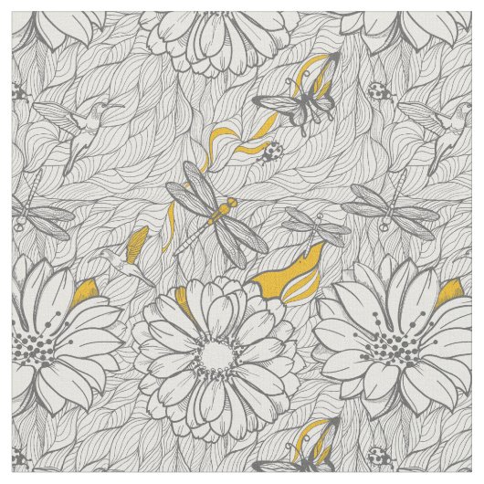 Tissu Dans le jardin (Fermer)