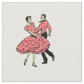 Tissu Danse carrée de couples occidentaux de danse de (Fermer)