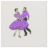 Tissu Danse carrée de couples occidentaux de danse de (Fermer)