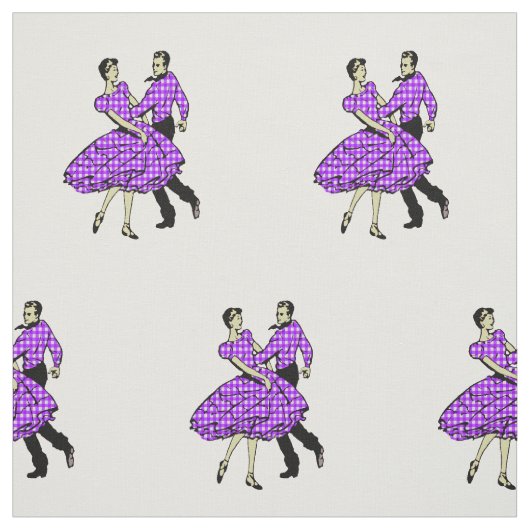 Tissu Danse carrée de couples occidentaux de danse de (Échantillon)