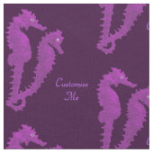 Tissu Danse Des Hippocampes (Violet) (Fermer)
