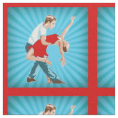 Tissu Danse latine de disco de Salsa de couples de danse (Fermer)