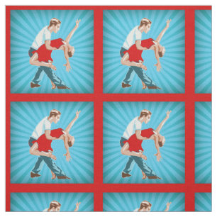 Tissu Danse latine de disco de Salsa de couples de danse