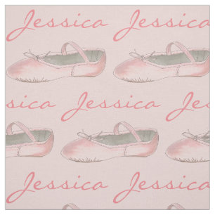 Tissu Danse personnalisée Pink Ballet Slipper Ballerina