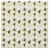 TISSU DANSEUR D'OR GORGEEUX CONCEPTION DE NOËL (Échantillon)