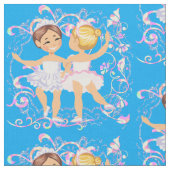 Tissu Danseurs de ballet de petite fille (Fermer)