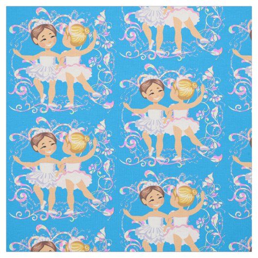 Tissu Danseurs de ballet de petite fille (Échantillon)