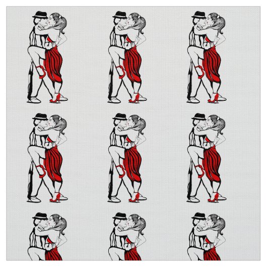 Tissu Danseurs de tango (Échantillon)