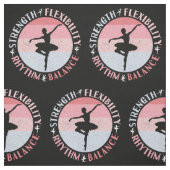 Tissu Danseuse de Ballet - Valeurs de Mentalité (Échantillon)