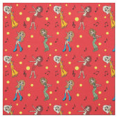 Tissu Danseuses de dessins animés (Échantillon)