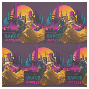 Tissu Dansez Madness Couple dans les rues de Neon City