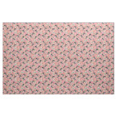 Tissu Dappy Dachshund vintage flores roses (Fat Quarter)