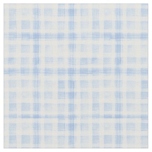 Tissu d'aquarelle bleu clair En vichy (Fermer)