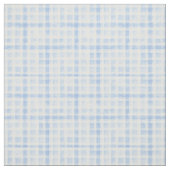 Tissu d'aquarelle bleu clair En vichy (Échantillon)