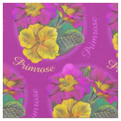 Tissu d'aquarelle botanique à ressort Primula (Fermer)