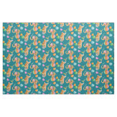 Tissu d'aquarelle d'animal de cirque de pépinière (Fat Quarter)