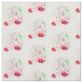 Tissu d'aquarelle d'art botanique Fuchsia (Échantillon)