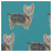 Tissu d'aquarelle d'art de chien de Yorkshire (Fermer)