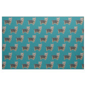 Tissu d'aquarelle d'art de chien de Yorkshire (Fat Quarter)