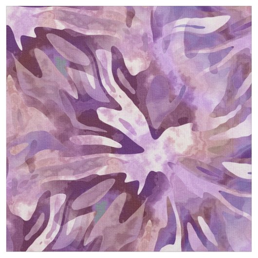 Tissu d'aquarelle florale blanc pourpre (Fermer)