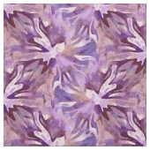 Tissu d'aquarelle florale blanc pourpre (Échantillon)