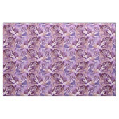 Tissu d'aquarelle florale blanc pourpre (Fat Quarter)