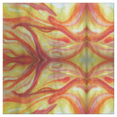 Tissu d'aquarelle jaune et rouge Art Abstrait (fermé)