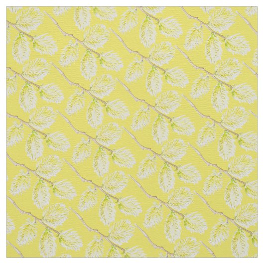 Tissu d'aquarelle jaune ressort (Échantillon)