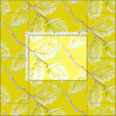 Tissu d'aquarelle jaune ressort (Carreau)