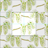 Tissu d'aquarelle vert printemps (Carreau)