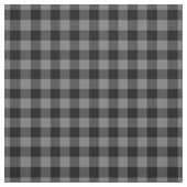 Tissu Dark Grey & Black Plaid Gingham (Échantillon)