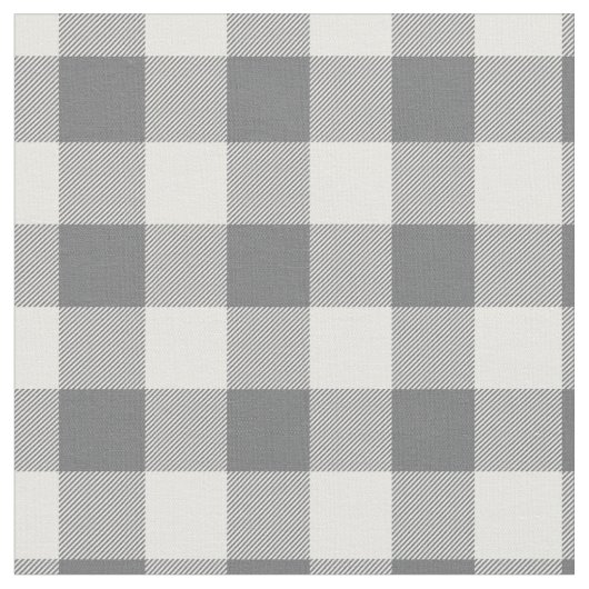 Tissu Dark Grey & White Plaid Gingham (Fermer)