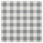 Tissu Dark Grey & White Plaid Gingham (Échantillon)