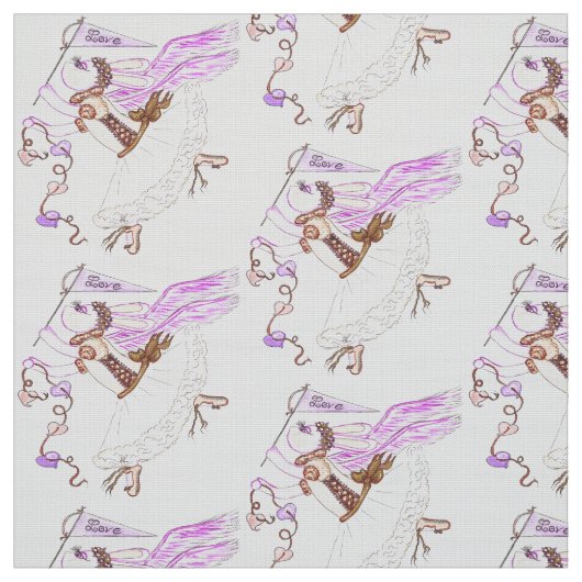 Tissu d'armure de polyester de lapin d'amour de (Échantillon)