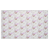 Tissu d'armure de polyester de lapin d'amour de (Fat Quarter)