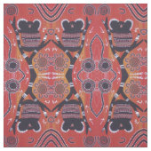 Tissu d'art autochtone de Red Koala (Échantillon)