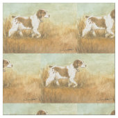 Tissu d'art breton des chiens espagnols (Fermer)