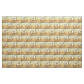 Tissu d'art breton des chiens espagnols (Fat Quarter)