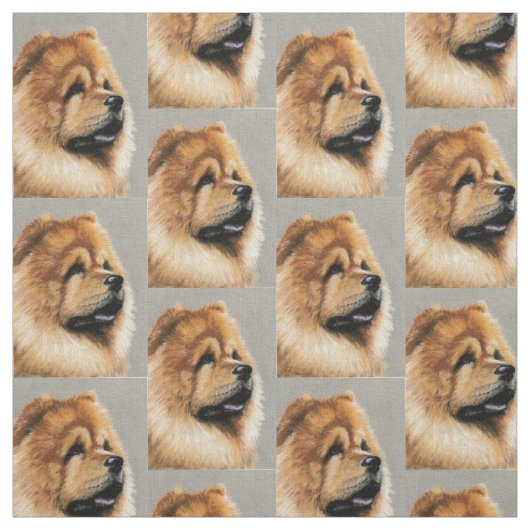 Tissu d'art Chow Chow Dog (Échantillon)