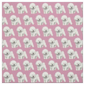 Tissu d'art de chien de Bichon Frise (Échantillon)