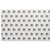 Tissu d'art de chien de border collie (Fat Quarter)